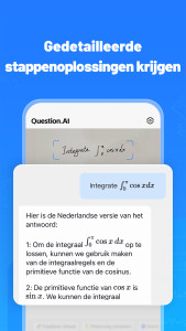 اسکرین شات 2 برنامه Question.AI：Wiskunde-oplosser