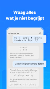 اسکرین شات 5 برنامه Question.AI：Wiskunde-oplosser
