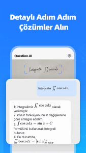 اسکرین شات 2 برنامه Question.AI: Matematik Çözücü