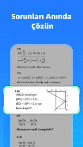 اسکرین شات 1 برنامه Question.AI: Matematik Çözücü