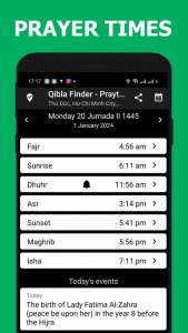 اسکرین شات برنامه Qibla Finder - Qibla Direction 2