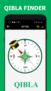 اسکرین شات 1 برنامه Qibla Compass - Prayer Times