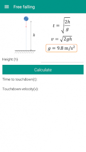 اسکرین شات برنامه Physics Formulas 3