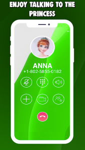 اسکرین شات برنامه Call The Princess™ - Anna Call And Chat Simulator 2
