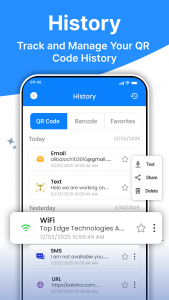 اسکرین شات 4 برنامه QR Code Reader: Scanner App