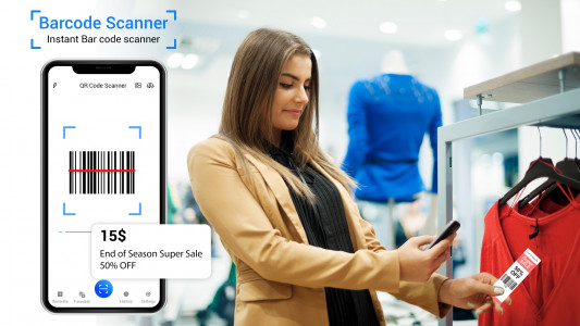 اسکرین شات 2 برنامه QR Code Reader: Scanner App