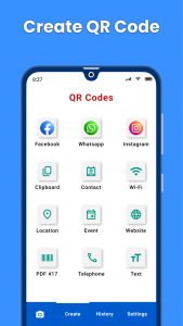 اسکرین شات برنامه اسکنر و ژنراتور QR 2