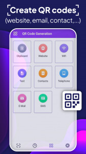 اسکرین شات برنامه QR Reader & Barcode Generator 4