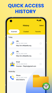 اسکرین شات 5 برنامه QR Code Scanner & QR Generator