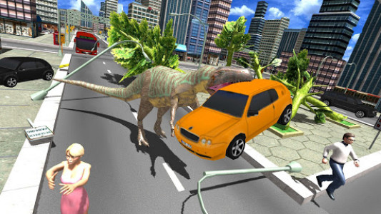 اسکرین شات بازی Angry Dinosaur City Attack Simulator 3D 5