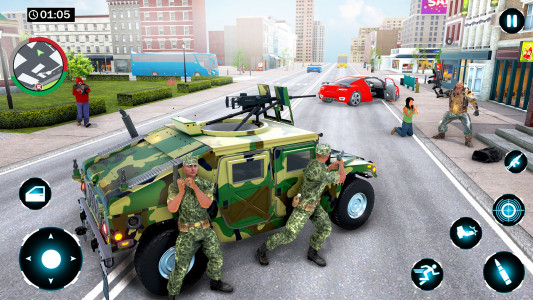 اسکرین شات بازی US Army Car Driver Crime Fight 4