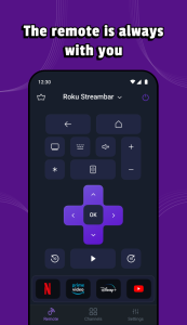 اسکرین شات 1 برنامه TV Remote for Roku