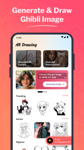 اسکرین شات برنامه ARDrawing: Draw Anime Art 4