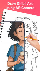 اسکرین شات برنامه ARDrawing: Draw Anime Art 1
