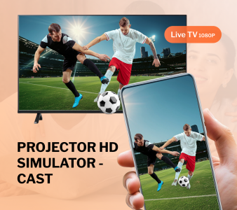 اسکرین شات 1 برنامه Projector HD Simulator: Cast