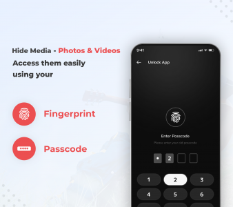 اسکرین شات برنامه Fingerprint Lock Photos 1