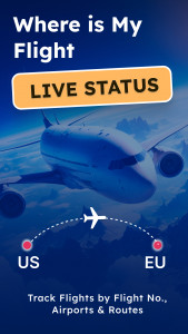 اسکرین شات برنامه Where is my Flight-Live Status 1