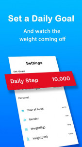 اسکرین شات برنامه Pedometer - Step Counter & Calorie Tracker 2