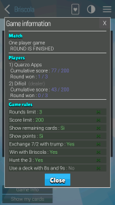 اسکرین شات 8 بازی Briscola - La Brisca Spanish