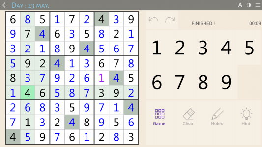 اسکرین شات بازی Sudoku classic 8