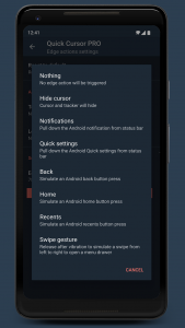 اسکرین شات 5 برنامه Quick Cursor: One-Handed mode