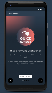 اسکرین شات برنامه Quick Cursor: One-Handed mode 6