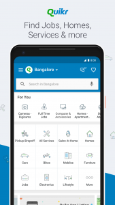 اسکرین شات برنامه Quikr: Homes, Jobs, Cars Etc 1