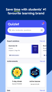 اسکرین شات 6 برنامه Quizlet: Study With Flashcards