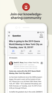 اسکرین شات 6 برنامه Quora: the knowledge platform