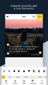 اسکرین شات 3 برنامه Quote Maker - Text On Photo
