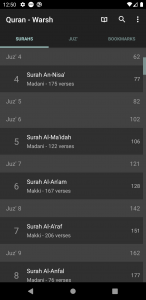 اسکرین شات 1 برنامه Quran - Warsh