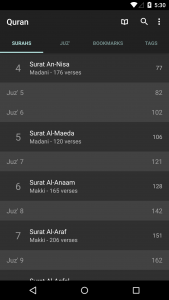 اسکرین شات 1 برنامه Quran for Android
