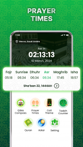 اسکرین شات برنامه Qibla Finder & Prayer Times 3