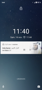 اسکرین شات برنامه Quran audio Mohamed Albarak Quran mp3 7