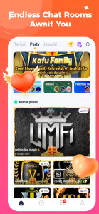 اسکرین شات 1 برنامه Kafu - Voice Chat & Game Play