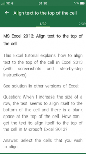 اسکرین شات برنامه Learn Excel 3