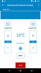 اسکرین شات برنامه Remote AC Universal 5