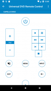 اسکرین شات برنامه Universal DVD Remote Control 6