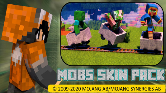اسکرین شات برنامه Mobs Skin Pack: Morphing Mod 4