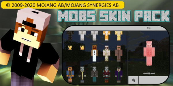 اسکرین شات برنامه Mobs Skin Pack: Morphing Mod 6
