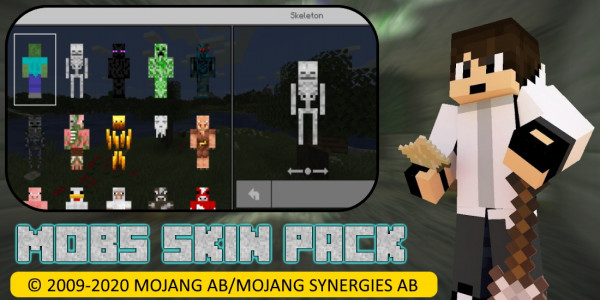 اسکرین شات برنامه Mobs Skin Pack: Morphing Mod 1