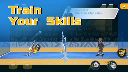 اسکرین شات 3 بازی Soccer Spike - Kick Volleyball