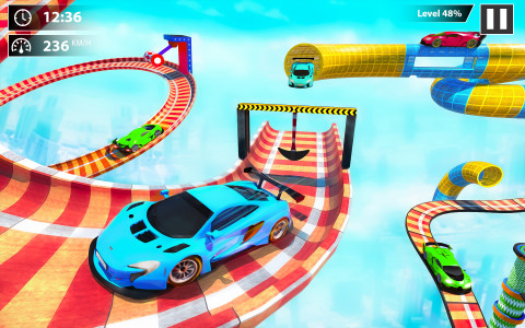 اسکرین شات 5 برنامه GT Car Stunt Games - Car Games