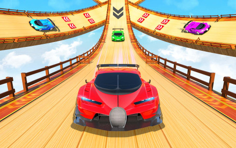 اسکرین شات 6 برنامه GT Car Stunt Games - Car Games