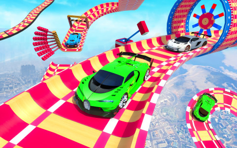 اسکرین شات 4 برنامه GT Car Stunt Games - Car Games