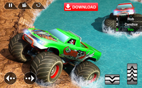 اسکرین شات بازی Mega Truck Race - Monster Truck Racing Game 1