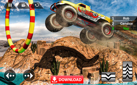 اسکرین شات بازی Mega Truck Race - Monster Truck Racing Game 2