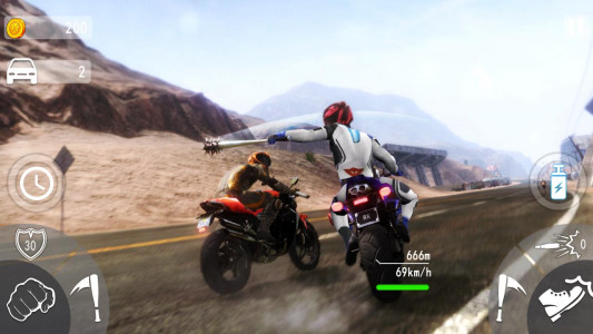 اسکرین شات بازی Crazy Moto: Bike Shooting Game 2