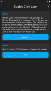 اسکرین شات برنامه Double Click Lock - Double Tap 3