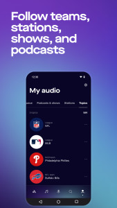 اسکرین شات 5 برنامه Audacy: Radio & Sports Talk